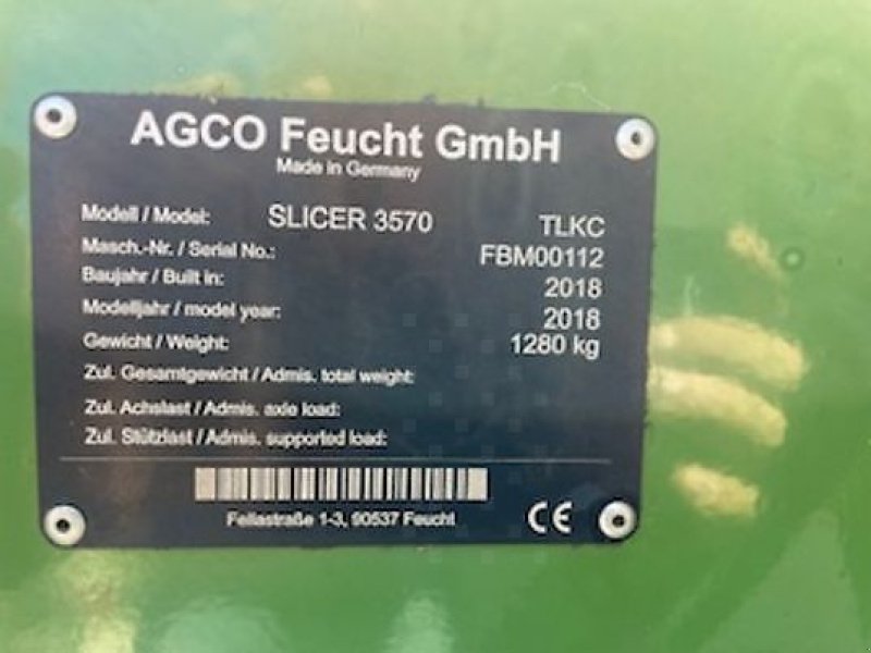 Mähwerk Türe ait Fendt SLICER 3570 TLKC, Gebrauchtmaschine içinde Revel (resim 3)