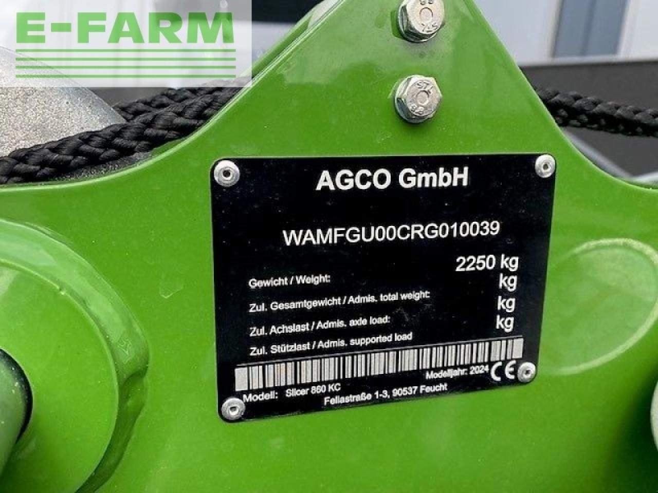 Mähwerk a típus Fendt slicer 860 kc, Gebrauchtmaschine ekkor: gg VEGHEL (Kép 5)