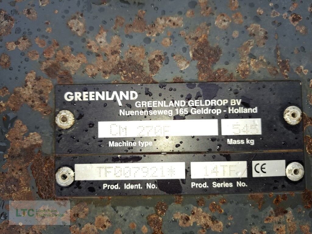 Mähwerk του τύπου Greenland PZ CM 265F, Gebrauchtmaschine σε Redlham (Φωτογραφία 8)