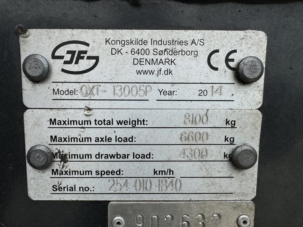 Mähwerk tipa JF GXT 13005 + GXF Front, Gebrauchtmaschine u Hadsten (Slika 3)