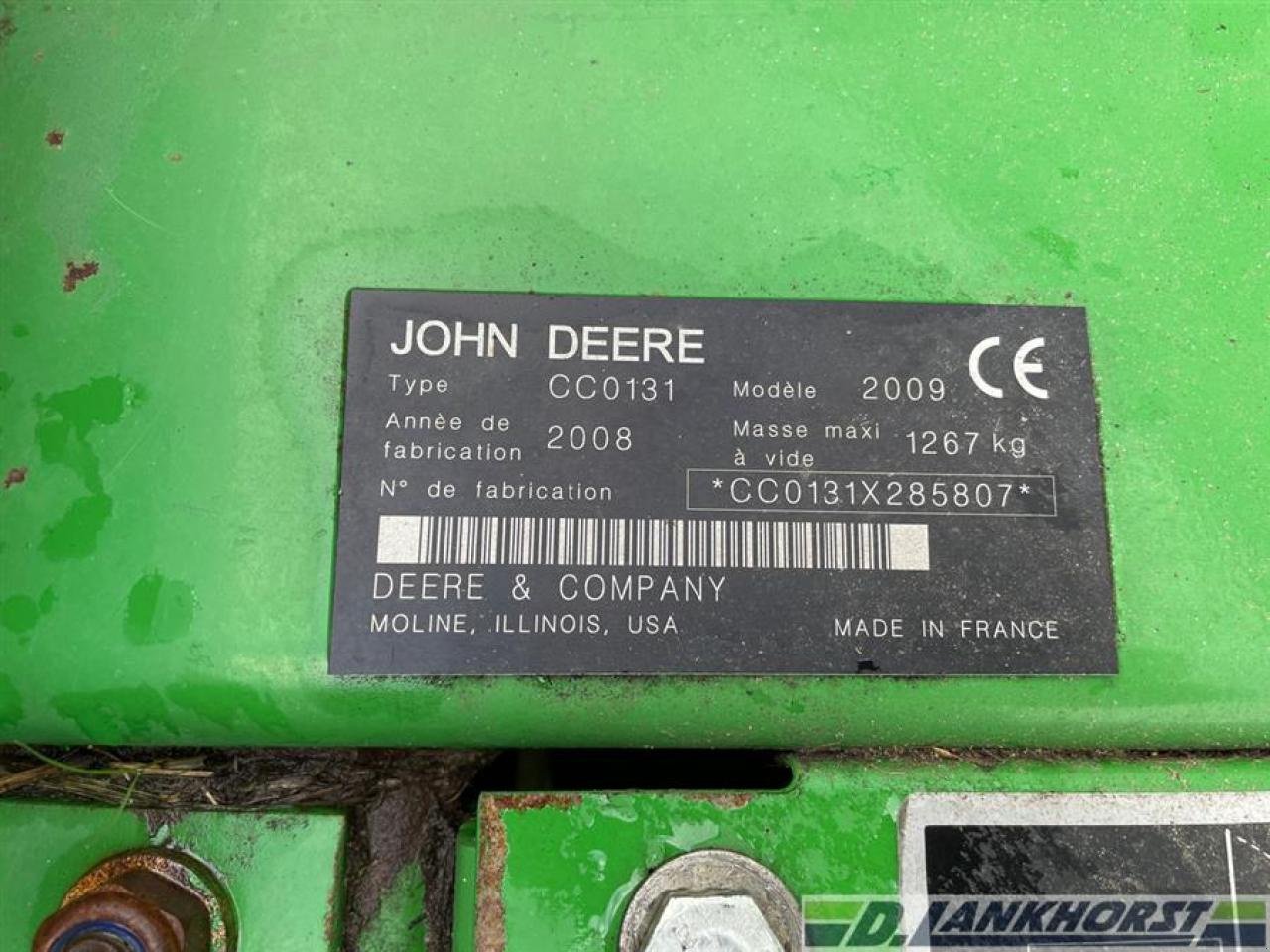 Mähwerk Türe ait John Deere CC 131, Gebrauchtmaschine içinde Neuenhaus (resim 14)