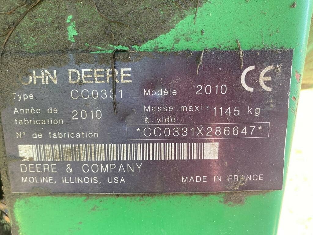 Mähwerk tipa John Deere FAUCHEUSE JOHN DEERE 331, Gebrauchtmaschine u ST CLEMENT DE LA PLACE (Slika 5)