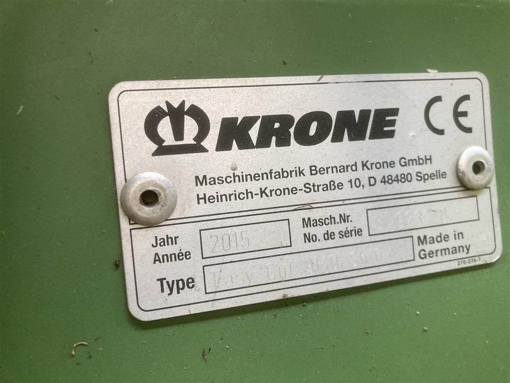 Mähwerk tip Krone ÖVRIGT 9140 Easy Cut SHIFT + front, Gebrauchtmaschine in Hobro (Poză 3)