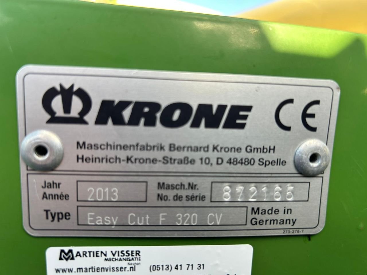 Mähwerk del tipo Krone 320 cv Easycut, Gebrauchtmaschine In Joure (Immagine 5)