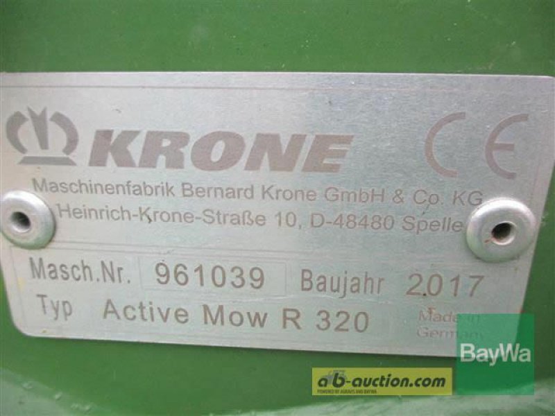 Mähwerk a típus Krone ACTIVE MOW R 320  #467, Gebrauchtmaschine ekkor: Schönau (Kép 11)