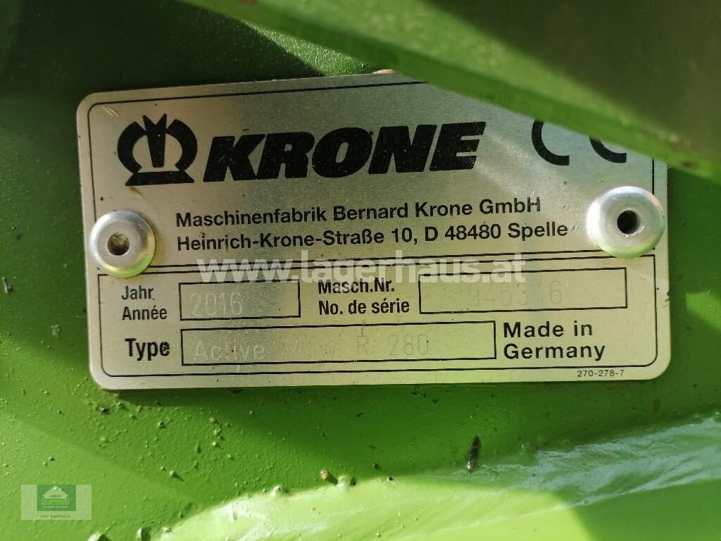 Mähwerk типа Krone ACTIVE MOW R280, Gebrauchtmaschine в Klagenfurt (Фотография 2)