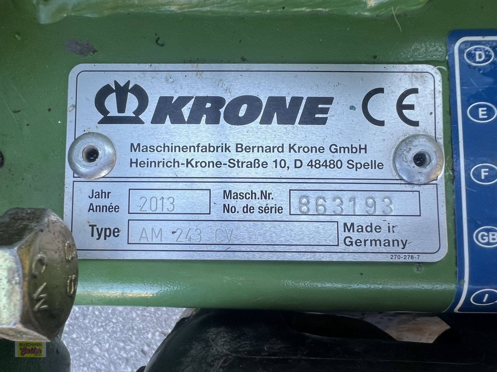 Mähwerk za tip Krone AM 243 CV, Gebrauchtmaschine u Kötschach (Slika 5)