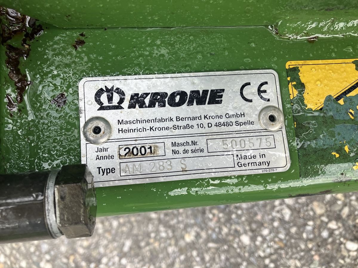 Mähwerk του τύπου Krone AM 283 S, Gebrauchtmaschine σε Villach (Φωτογραφία 5)