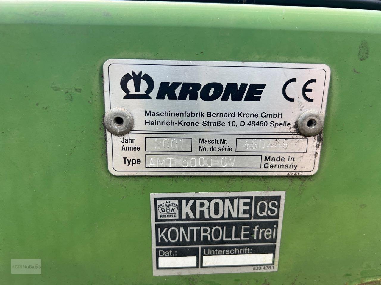 Mähwerk des Typs Krone AMT 5000 CV, Gebrauchtmaschine in Prenzlau (Bild 12)