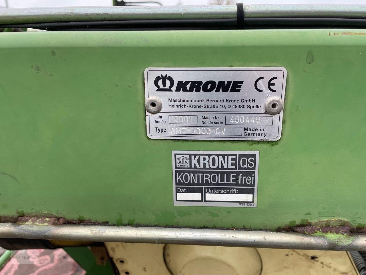 Mähwerk del tipo Krone AMT 5000 CV, Gebrauchtmaschine en Prenzlau (Imagen 19)