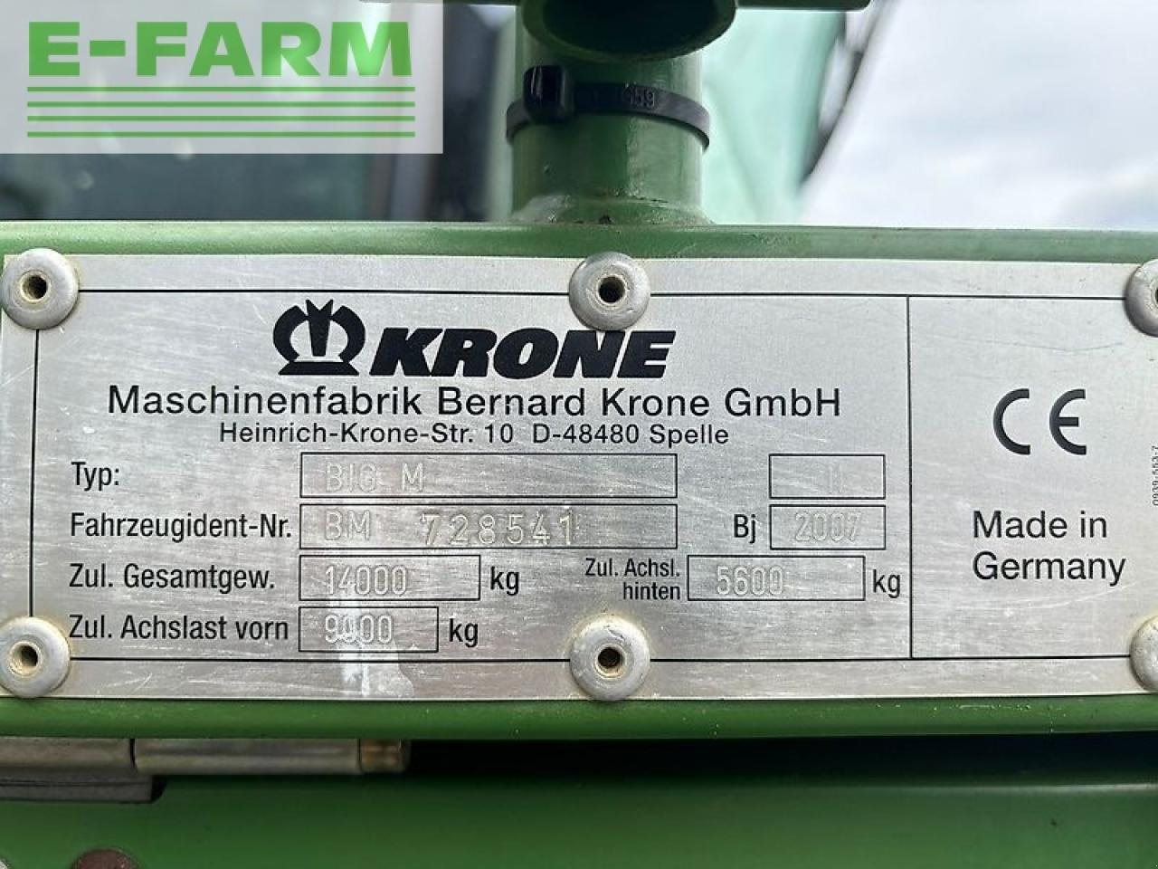 Mähwerk du type Krone big m ii, Gebrauchtmaschine en gg VEGHEL (Photo 2)