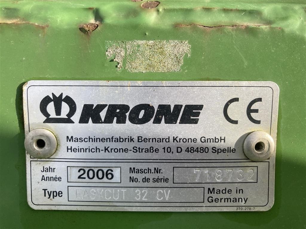 Mähwerk typu Krone CW32 Frontskårlægger, Gebrauchtmaschine v Store Heddinge (Obrázek 3)