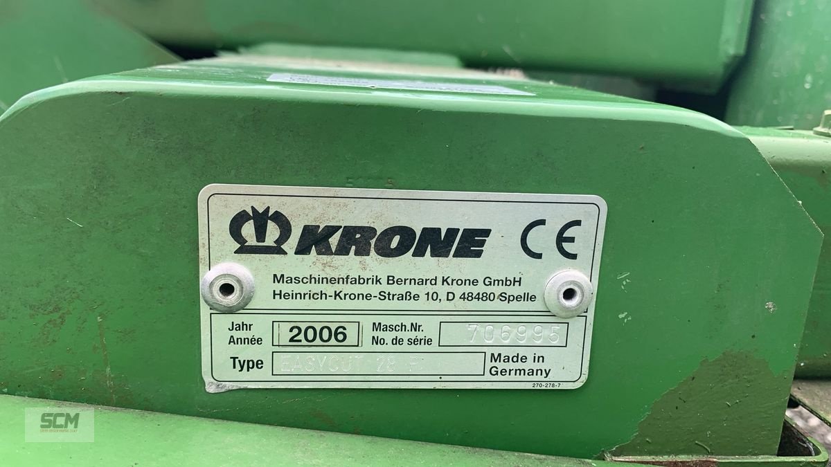 Mähwerk of the type Krone EASY CUT 28 P, Gebrauchtmaschine in St. Marein (Picture 4)