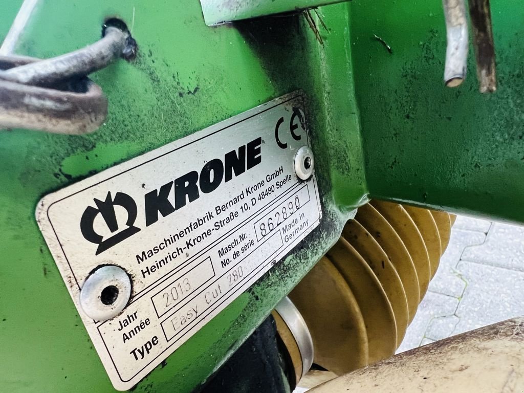 Mähwerk of the type Krone Easy Cut 280, Gebrauchtmaschine in Coevorden (Picture 7)