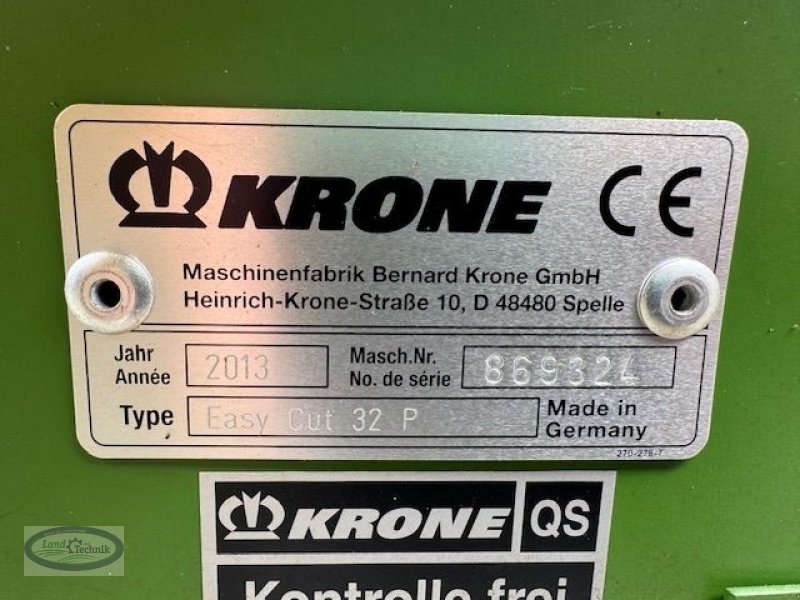 Mähwerk typu Krone EASY CUT  32 P, Gebrauchtmaschine v Münzkirchen (Obrázek 14)