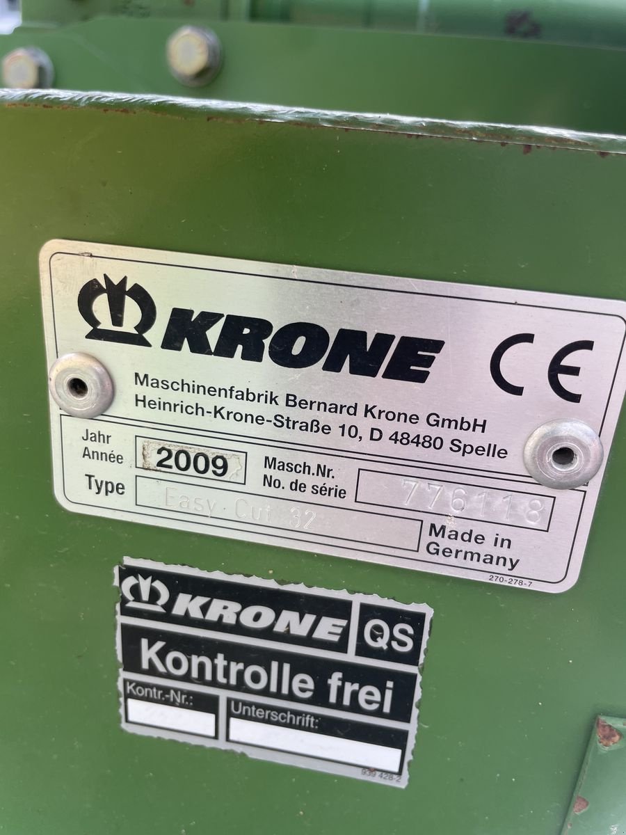 Mähwerk tip Krone Easy Cut 32, Gebrauchtmaschine in Ochsenhausen (Poză 8)