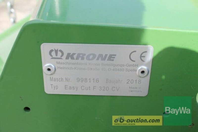 Mähwerk от тип Krone EASY CUT 320 F CV, Gebrauchtmaschine в Straubing (Снимка 6)