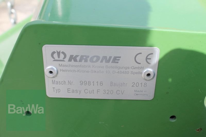 Mähwerk του τύπου Krone EASY CUT 320 F CV, Gebrauchtmaschine σε Straubing (Φωτογραφία 6)