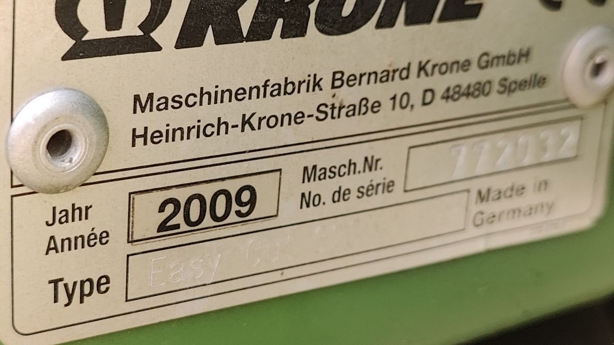 Mähwerk Türe ait Krone Easy Cut 320 Heck, Gebrauchtmaschine içinde Kirchschlag (resim 10)