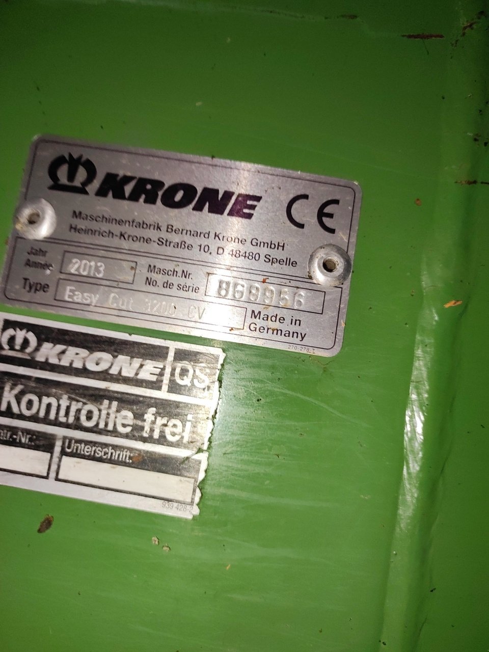 Mähwerk a típus Krone Easy cut 3200 CV, Gebrauchtmaschine ekkor: Lalœuf (Kép 5)