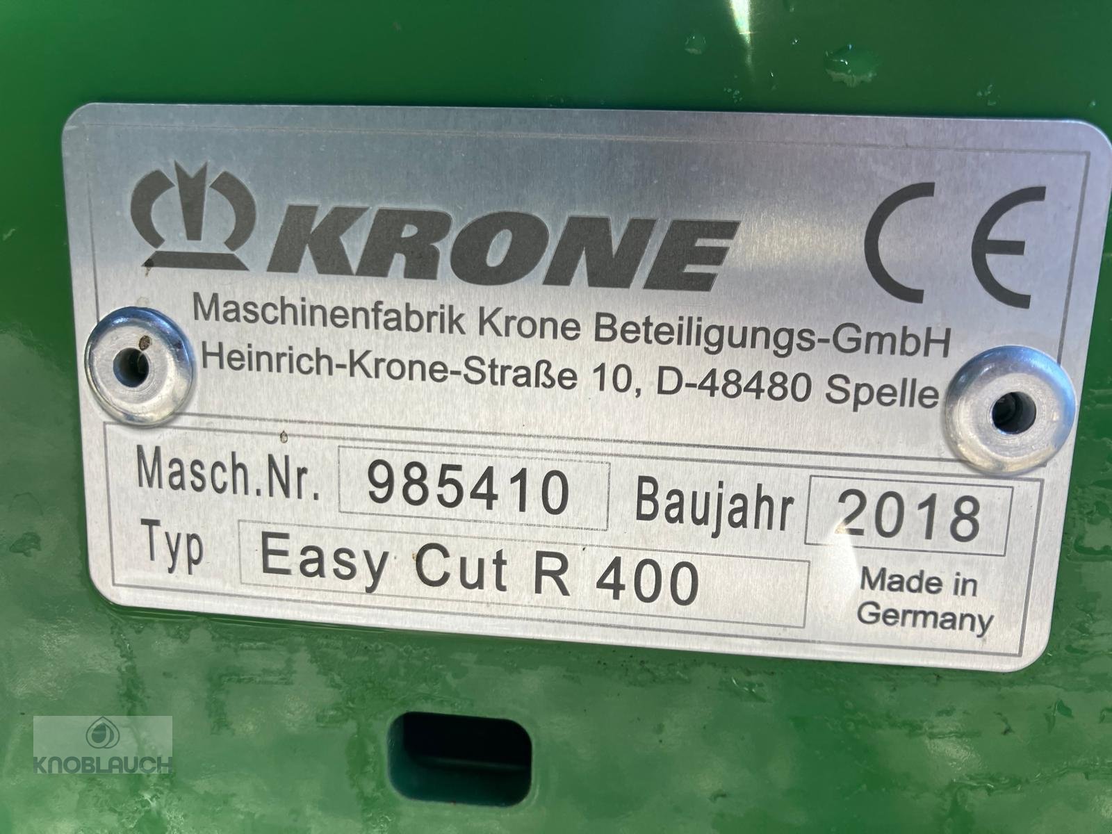 Mähwerk des Typs Krone Easy Cut  400, Gebrauchtmaschine in Stockach (Bild 4)