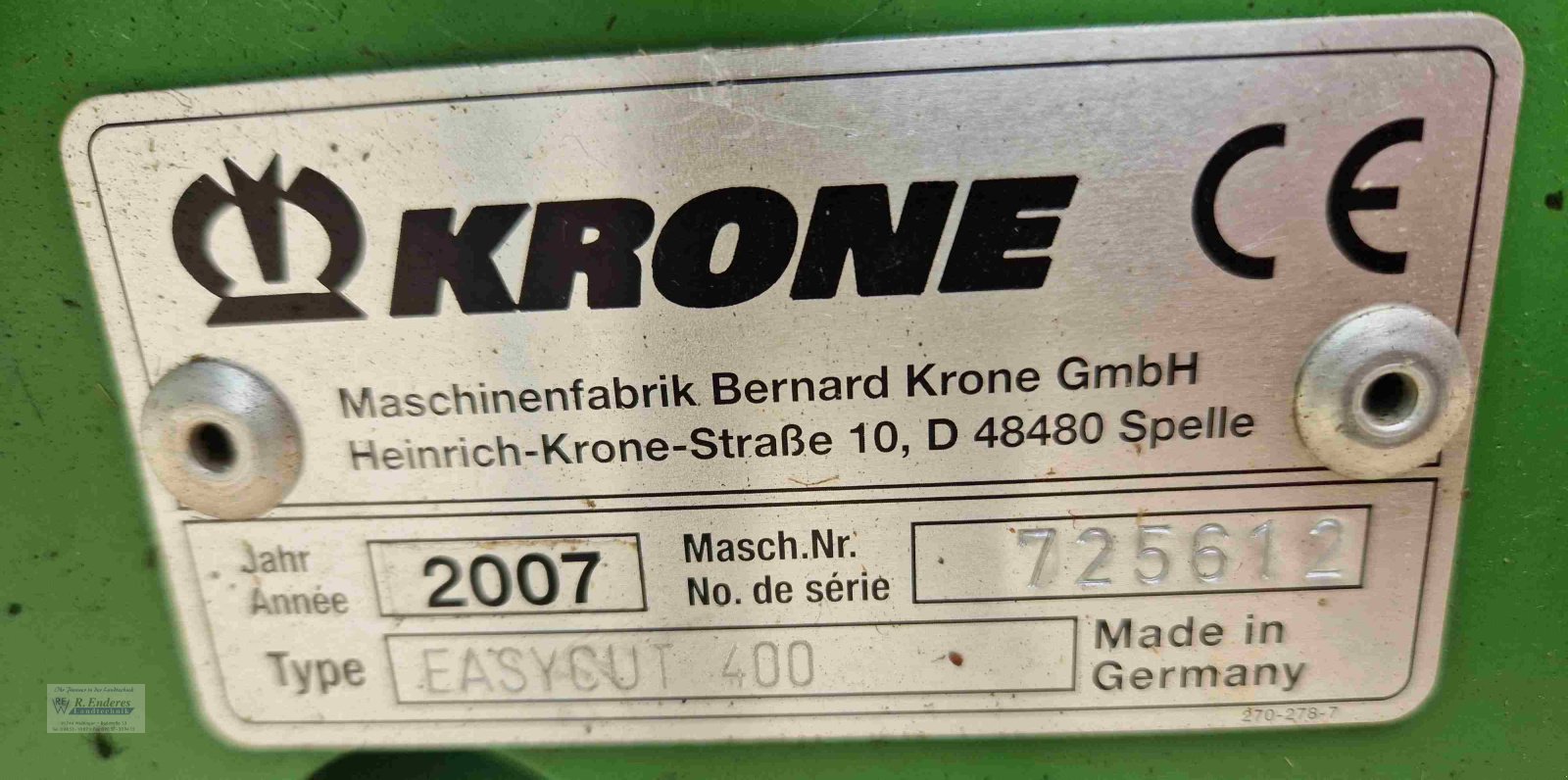 Mähwerk typu Krone Easy Cut 400, Gebrauchtmaschine w Weiltingen (Zdjęcie 5)