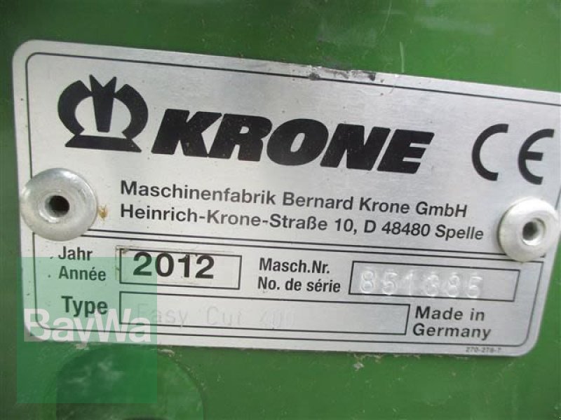 Mähwerk typu Krone Easy Cut 400, Gebrauchtmaschine v Schönau b.Tuntenhausen (Obrázok 13)