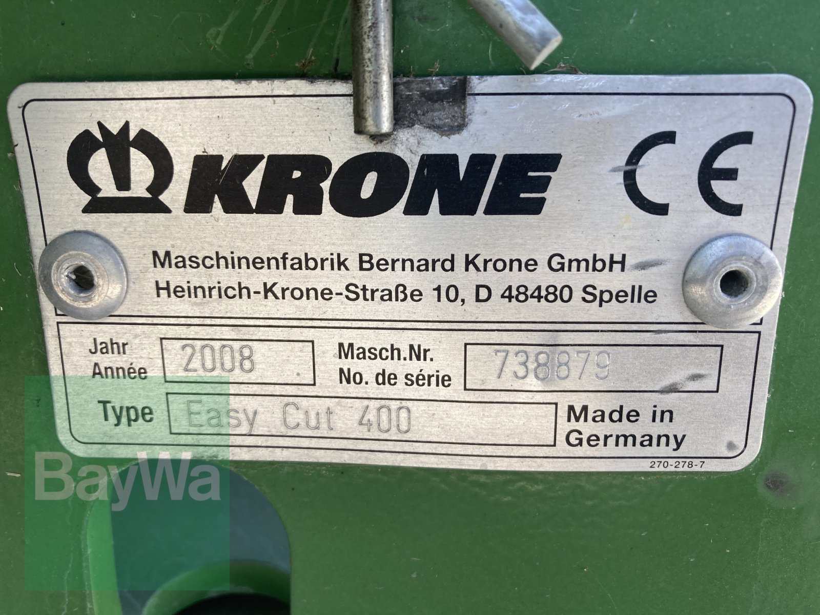 Mähwerk du type Krone Easy Cut  400, Gebrauchtmaschine en Dinkelsbühl (Photo 13)