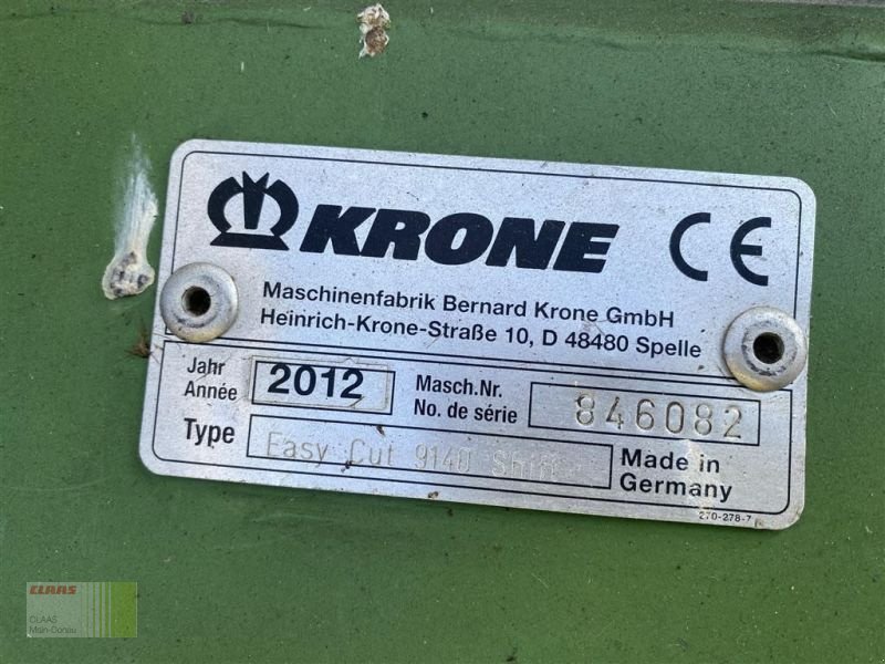 Mähwerk tipa Krone EASY CUT 9140  !ABVERKAUF!, Gebrauchtmaschine u Vohburg (Slika 11)