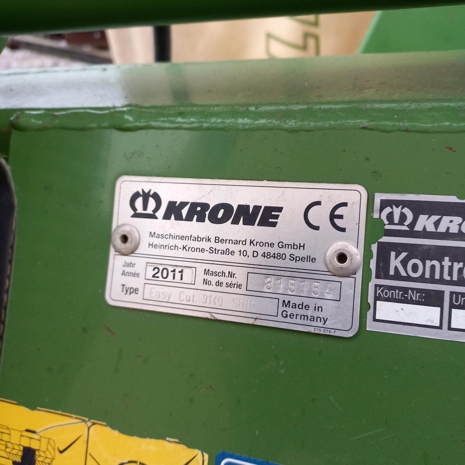 Mähwerk tipa Krone Easy Cut 9140 Shift, Gebrauchtmaschine u Korbach (Slika 11)