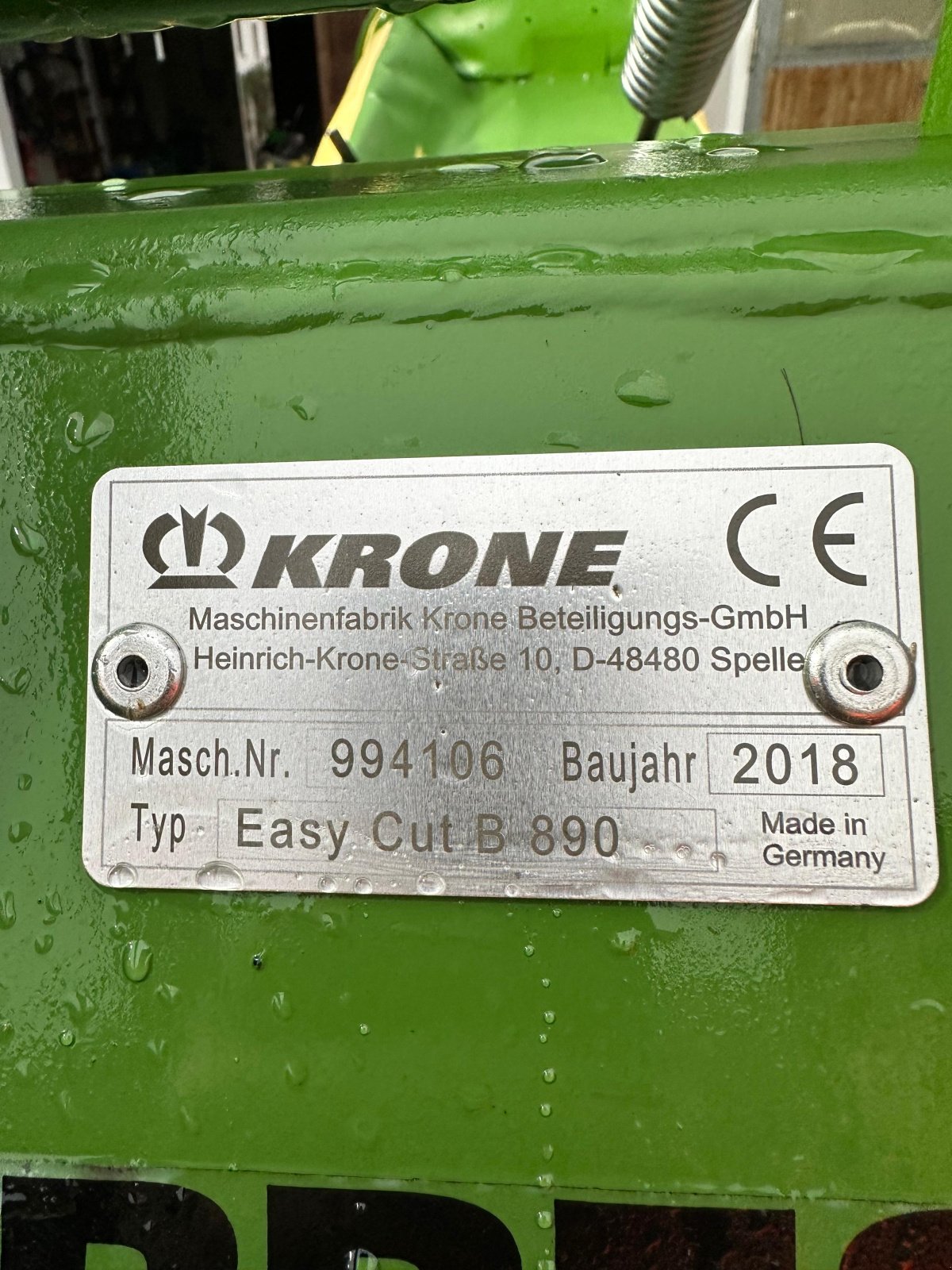 Mähwerk of the type Krone Easy Cut B 890, Gebrauchtmaschine in Burglengenfeld (Picture 5)