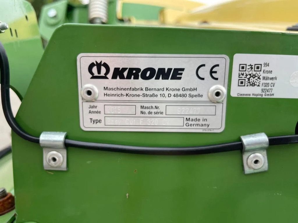 Mähwerk a típus Krone Easy Cut F 320 CV Frontmaaier, Gebrauchtmaschine ekkor: Ruinerwold (Kép 4)