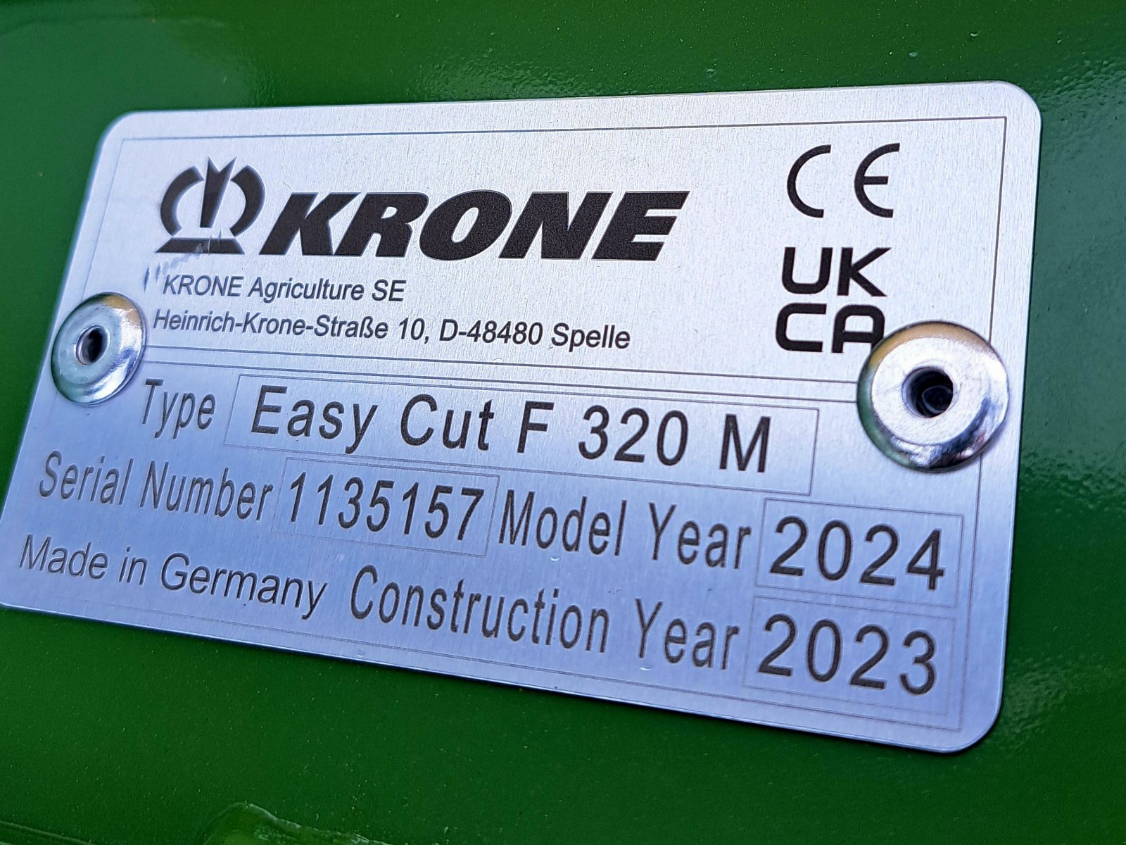 Mähwerk of the type Krone Easy Cut F 320 M, Neumaschine in Wertach (Picture 4)