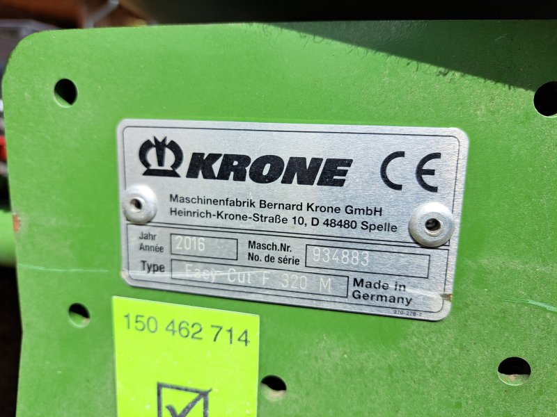 Mähwerk del tipo Krone Easy Cut F 320 M, Gebrauchtmaschine en Wertach