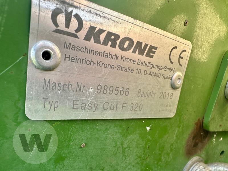 Mähwerk типа Krone Easy Cut F 320, Gebrauchtmaschine в Jördenstorf (Фотография 5)