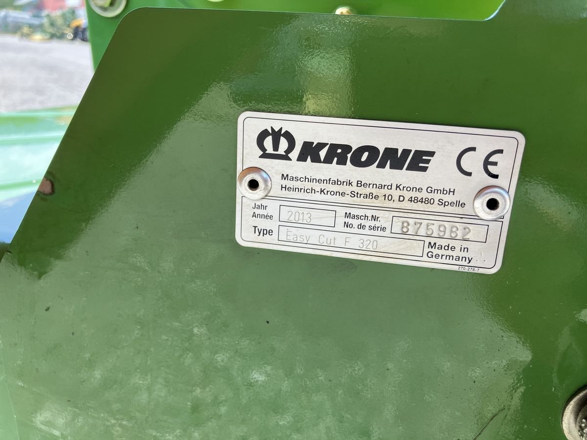 Mähwerk Türe ait Krone Easy Cut F 320, Gebrauchtmaschine içinde Villach (resim 7)