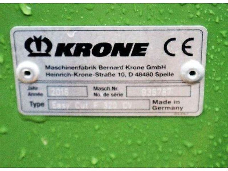 Mähwerk Türe ait Krone Easy Cut F320 CV, Gebrauchtmaschine içinde Altenstadt (resim 4)