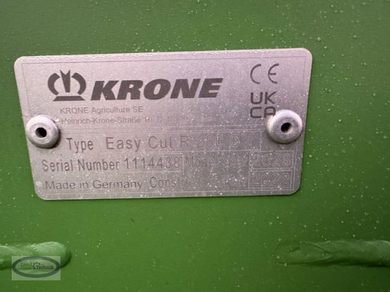 Mähwerk van het type Krone EASY CUT R 280 CV, Gebrauchtmaschine in Münzkirchen (Foto 10)