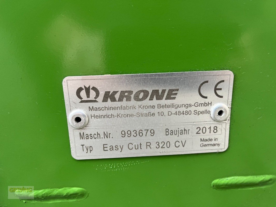 Mähwerk tip Krone Easy Cut R 320 CV Heckmähwerk, Gebrauchtmaschine in Greven (Poză 17)