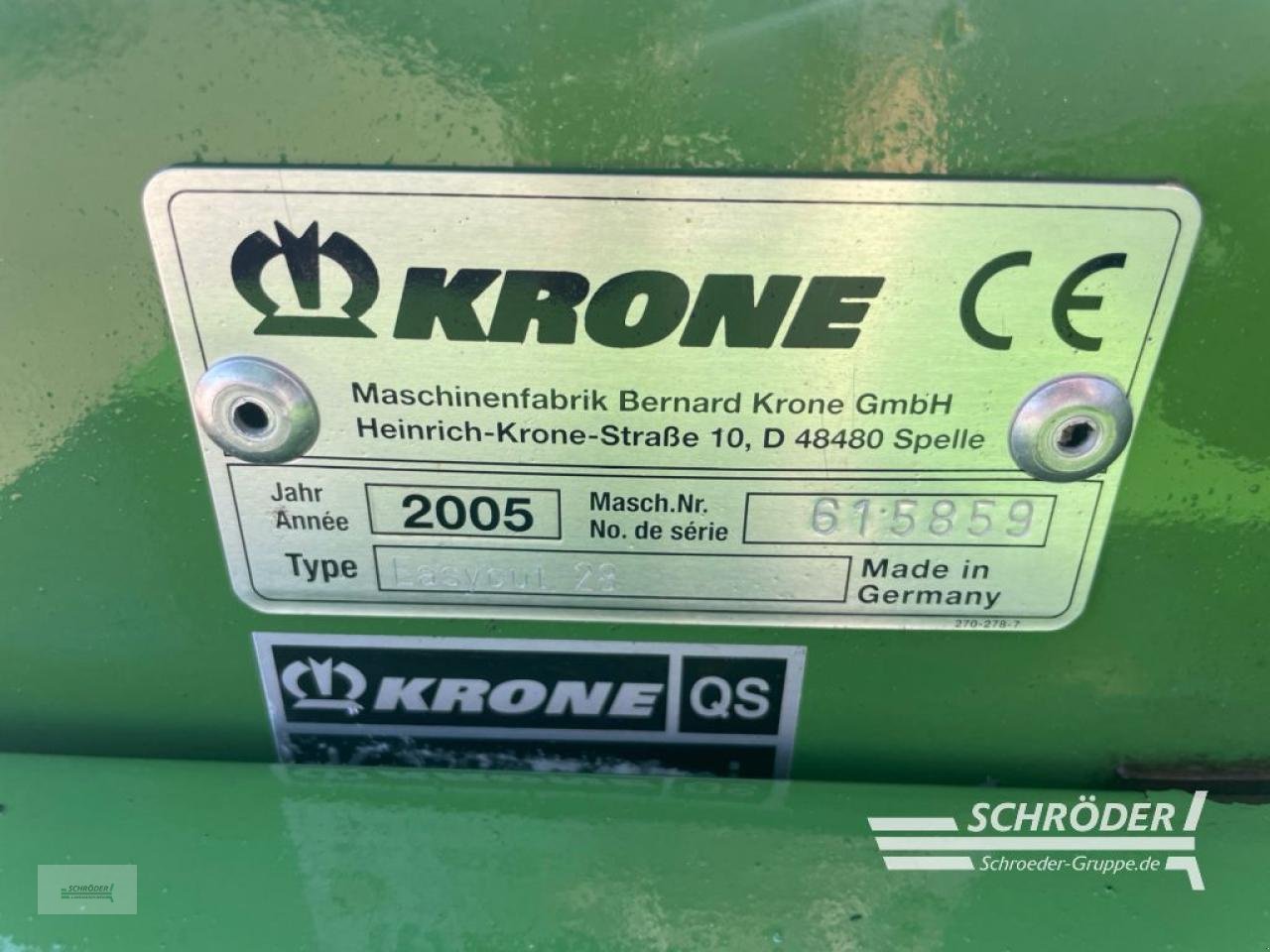 Mähwerk του τύπου Krone EASYCUT 28 F, Gebrauchtmaschine σε Wildeshausen (Φωτογραφία 10)