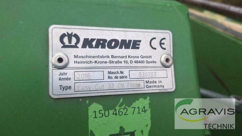 Mähwerk za tip Krone EASYCUT 32 CV FLOAT, Gebrauchtmaschine u Calbe / Saale (Slika 1)