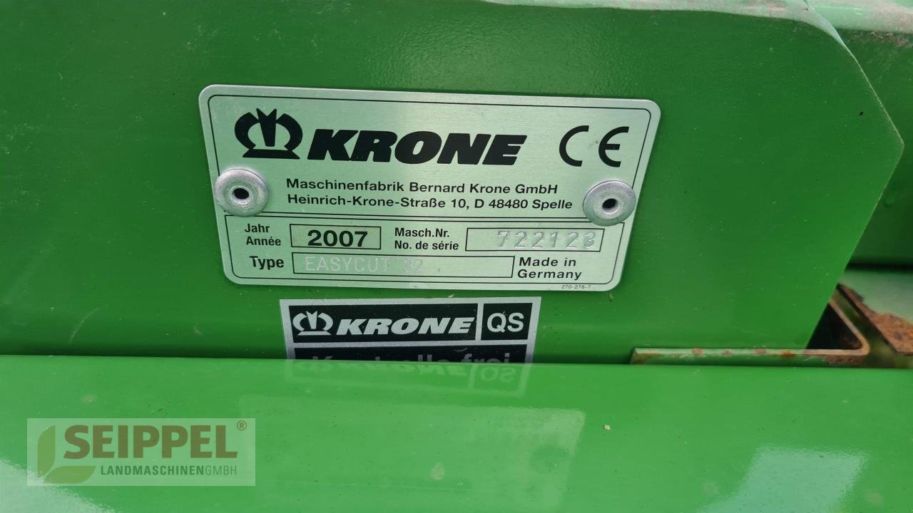 Mähwerk a típus Krone EASYCUT 32 FRONT, Gebrauchtmaschine ekkor: Groß-Umstadt (Kép 6)