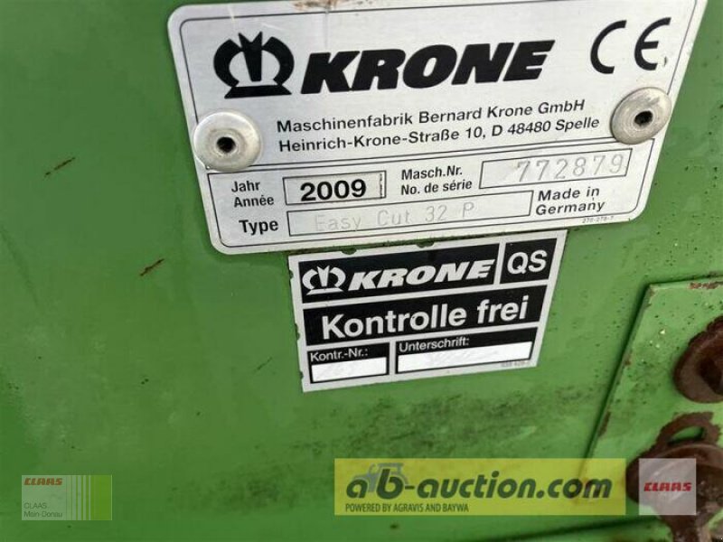 Mähwerk des Typs Krone EASYCUT 32 P, Gebrauchtmaschine in Aurach (Bild 3)