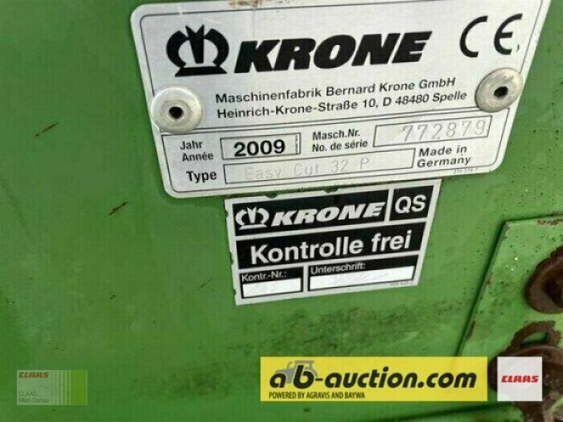 Mähwerk del tipo Krone EASYCUT 32 P, Gebrauchtmaschine In Aurach (Immagine 3)