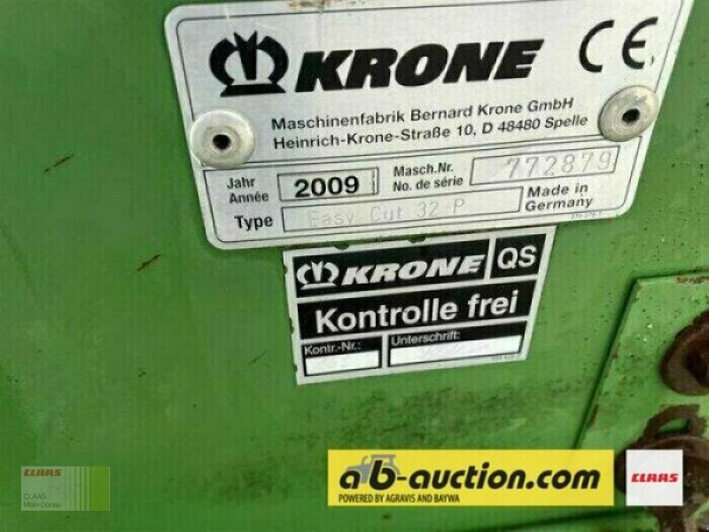 Mähwerk a típus Krone EASYCUT 32 P, Gebrauchtmaschine ekkor: Aurach (Kép 3)