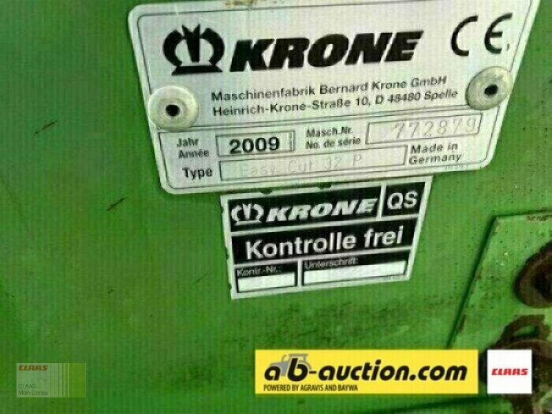 Mähwerk des Typs Krone EASYCUT 32 P, Gebrauchtmaschine in Aurach (Bild 3)