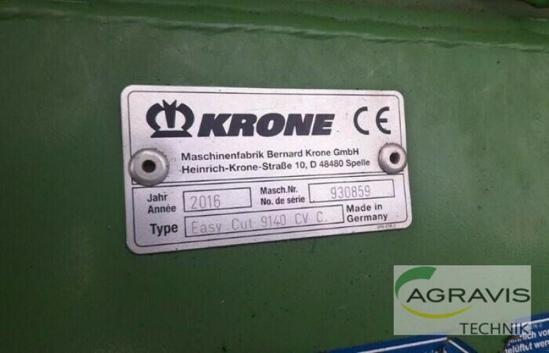 Mähwerk za tip Krone EASYCUT 9140 CV COLLECT, Gebrauchtmaschine u Calbe / Saale (Slika 1)