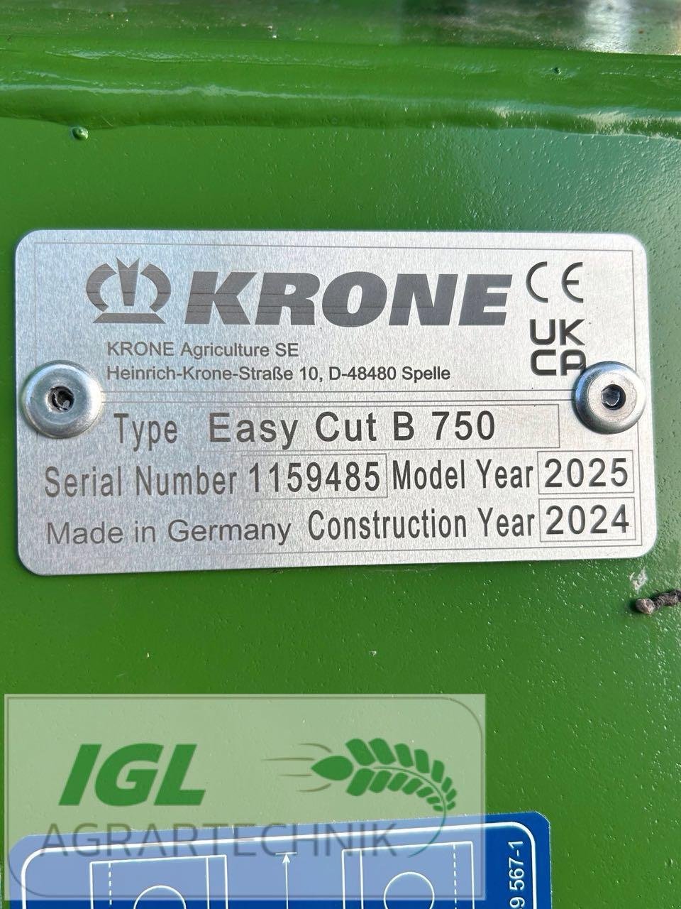 Mähwerk des Typs Krone EasyCut B 750, Neumaschine in Nabburg (Bild 5)