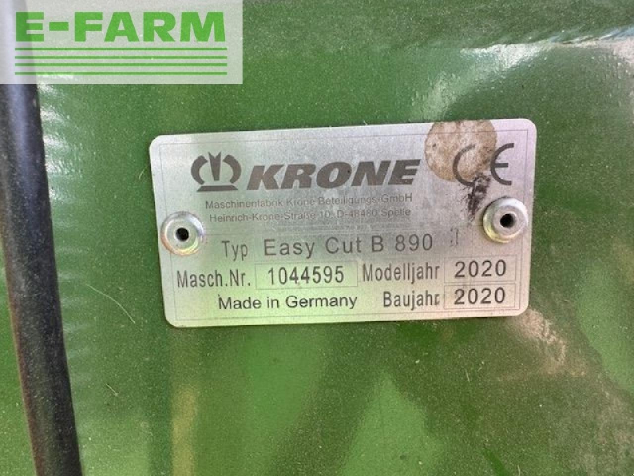 Mähwerk del tipo Krone easycut b 890 schmetterling/butterfly, Gebrauchtmaschine en SALZBURG (Imagen 13)