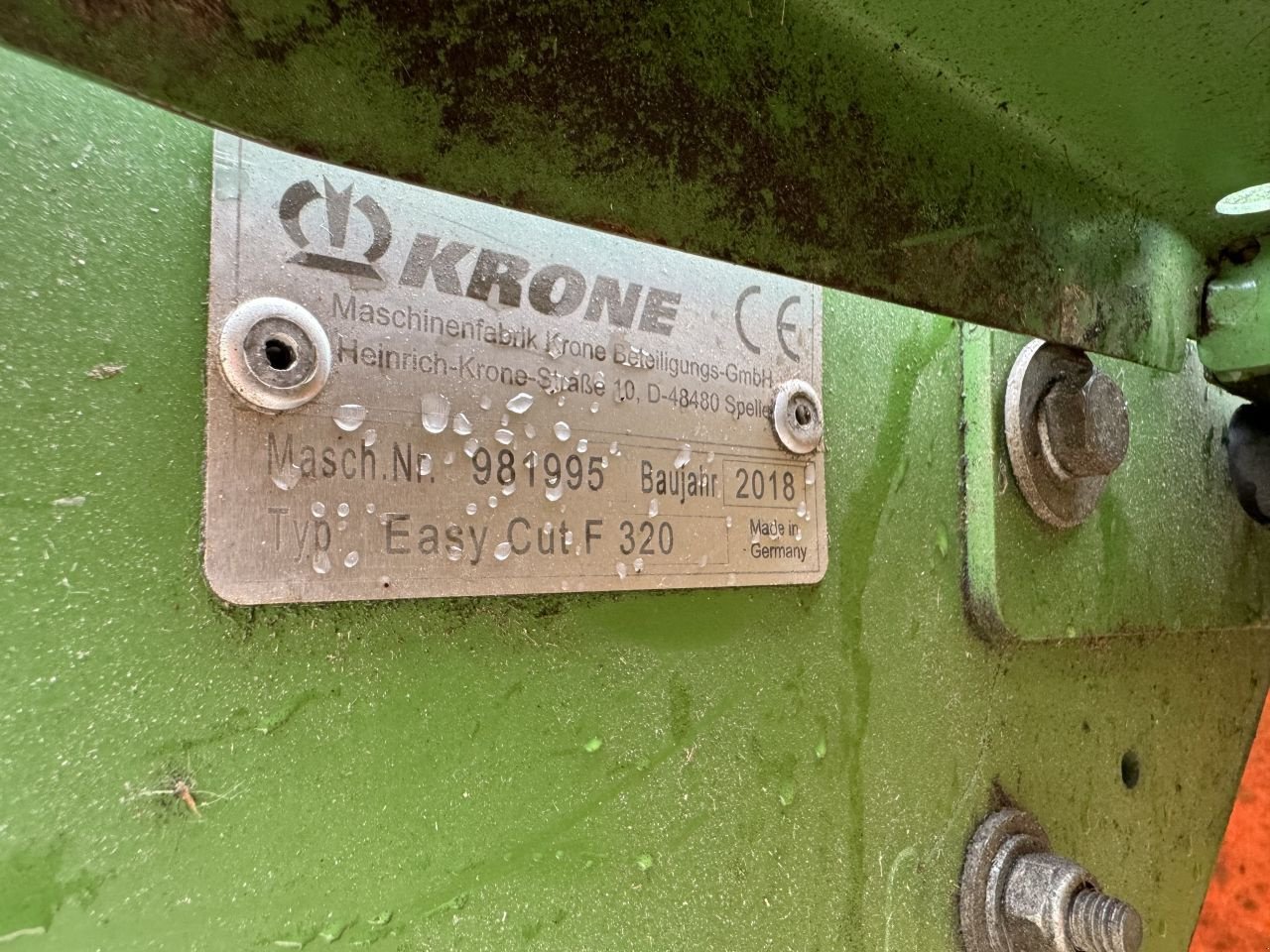 Mähwerk tipa Krone Easycut F 320, Gebrauchtmaschine u Leusden (Slika 8)